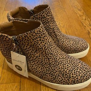 Leopard high top sneakers